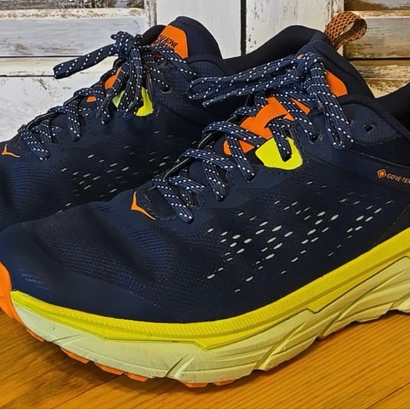 HOKA CHALLENGER ATR 6 GTX Blue / Green / Yellow / Orange Men's Sz 11 - Picture 14 of 14